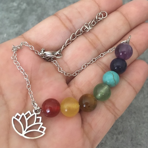 MORE COMING Chakra Healing Silver Anklet - Picture 6 of 6